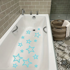 10pcs Star Shaped Bathtub Sticker Non Slip Self Adhesive