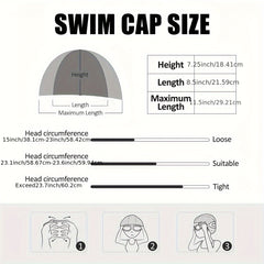 Silicone Swimming Cap for Comfortable Swim