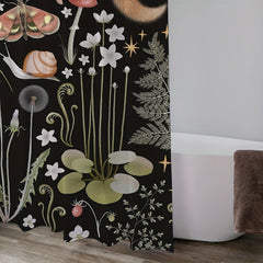 Animal Shower Curtain with Hooks Bathroom Decor 72x72in