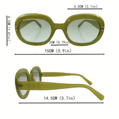 Men's Square Frame Sunglasses UV Protection Plus Zipper Case