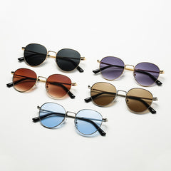 Vintage Round Metal Frame Sunglasses