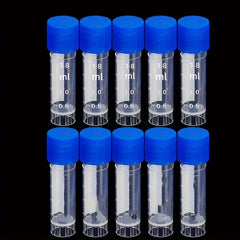 3pcs Plastic Graduated Cryovials Freezing Tubes