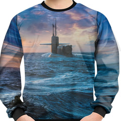 Teens Submarine Ocean 3D Print Sweatshirt Kids Casual Street Wear