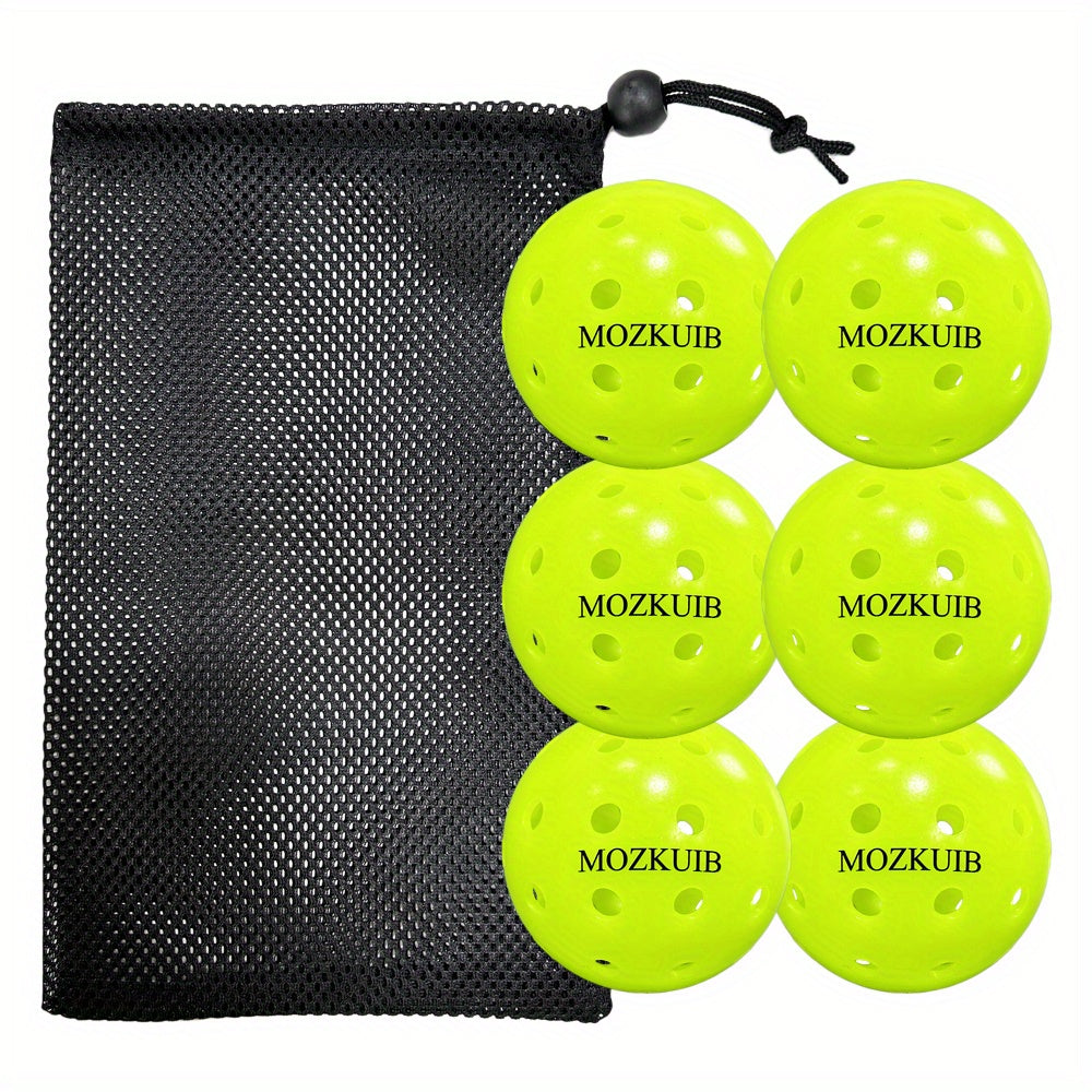 6pcs 40 Hole Seamless Pickleball Set USAPA Approved - Professional Competition