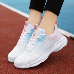 Women's Gradient Soft Running Shoes Non Slip Outdoor Sneakers