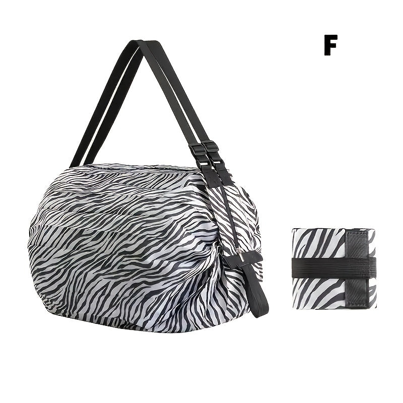 Foldable Canvas Shopping Bag for Grocery and Supermarket Trips