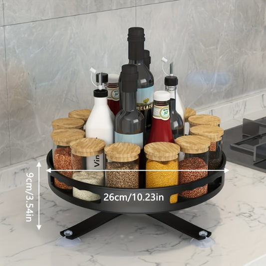 Turntable Organizer Spice Spinner Seasoning Rack Holder