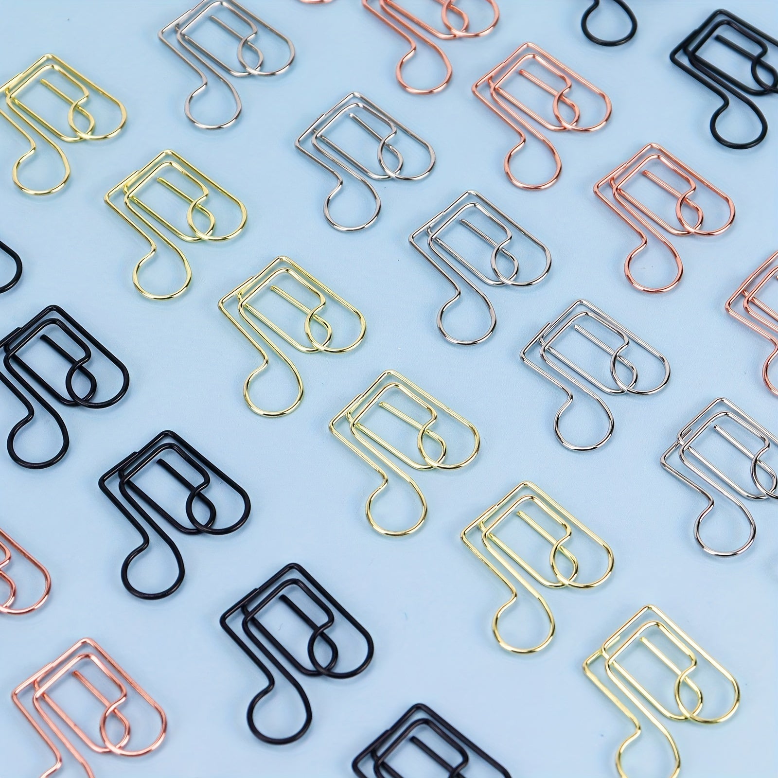 20pcs Music Note Paper Clip for Office and School Use
