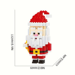 Santa Puzzle Blocks Christmas Blocks Home Decor Table Decorations