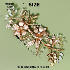 Bridal Rhinestones Flower Hair Clips Wedding Hair Accessories