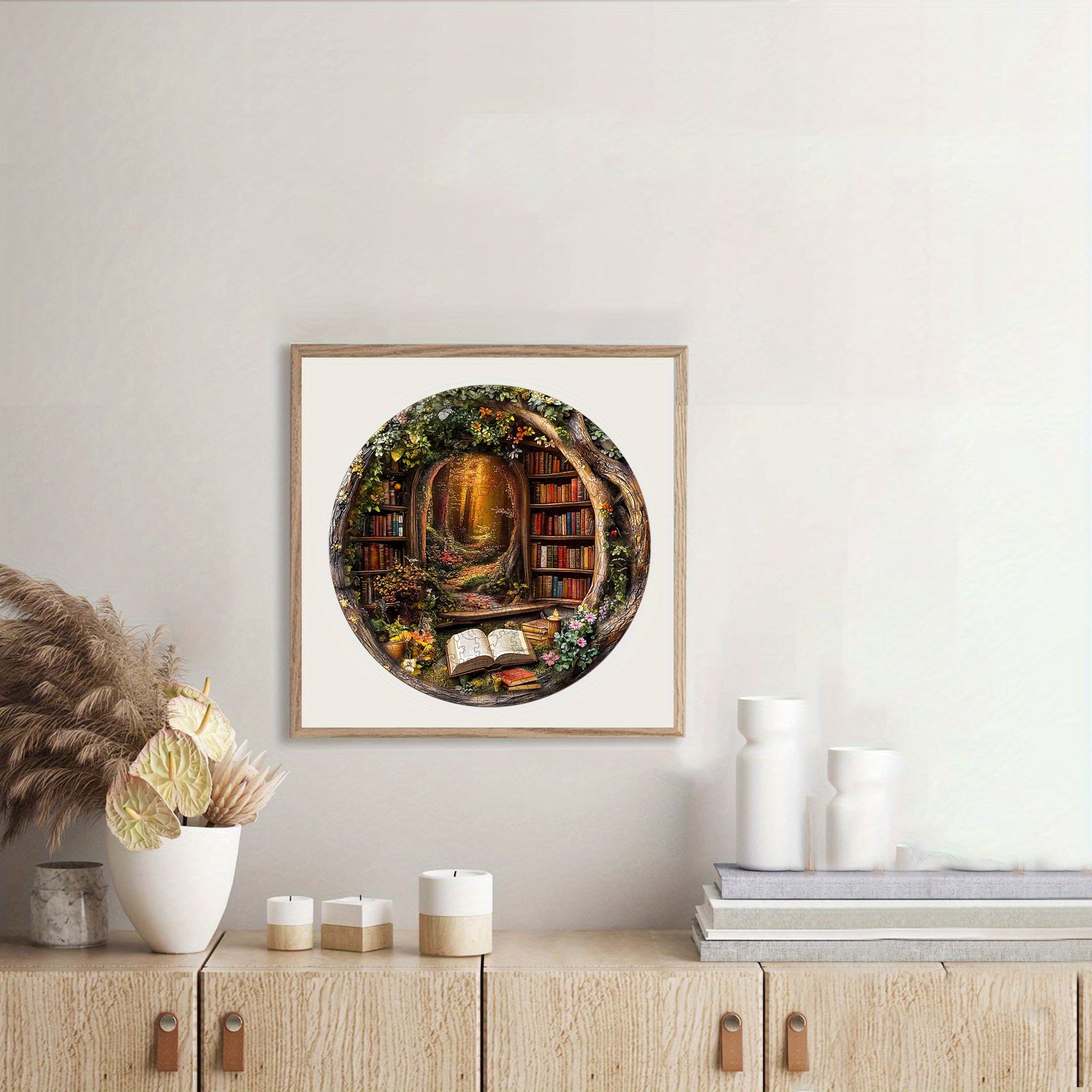 Enchanted Treehouse Library Wooden Jigsaw Puzzle