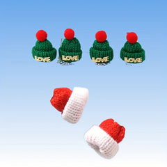 Christmas Mini Yarn Cap Bottle Cap DIY Doll Decoration