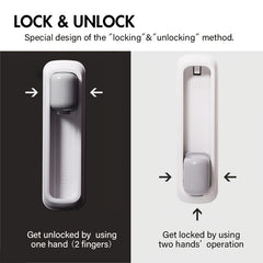 Baby Safety Lock Child Proof Anti Pet Cat Door Lock