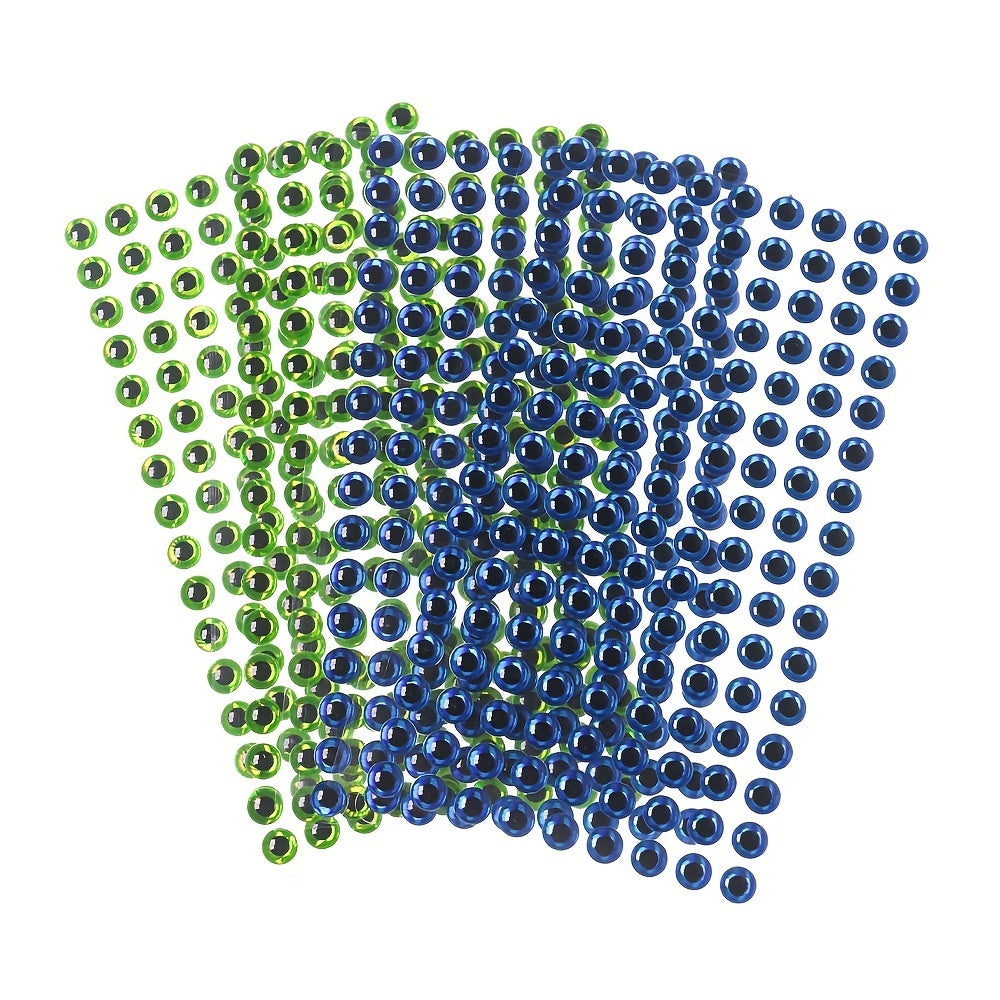 500PCS Holo 3D Fish Eyes for DIY Lures Jig Baits