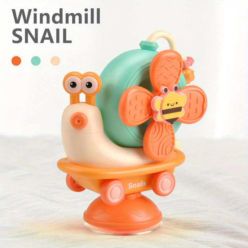 Baby Bath Toy with Suction Cup Spinning Top