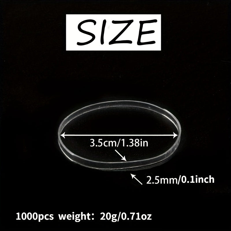 1500pcs Disposable Hair Ties for Baby Girls' Ponytails