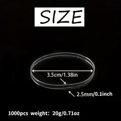 1500pcs Disposable Hair Ties for Baby Girls' Ponytails