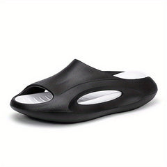 Men's Cloud Slides Non Slip Slippers Open Toe Shoes for Indoor Outdoor