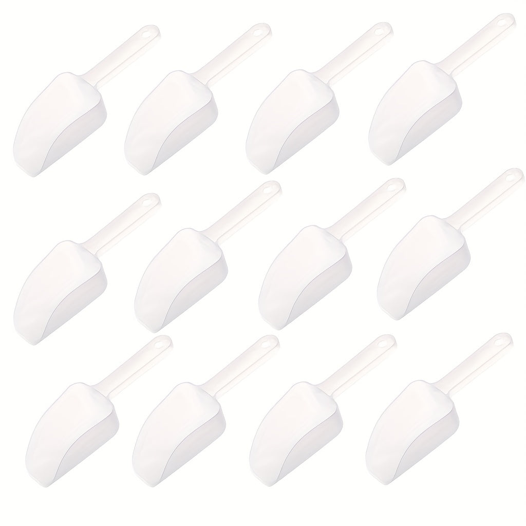 12pcs Plastic Kitchen Scoops for Ice Cream Coffee Tea and More