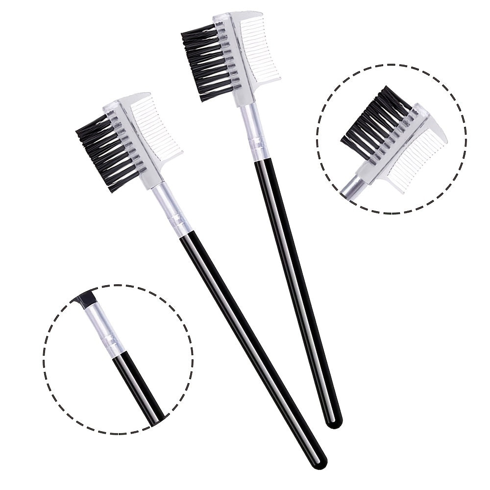 5pc Eyelash Comb & Eyebrow Brush Set for Extensions & Makeup