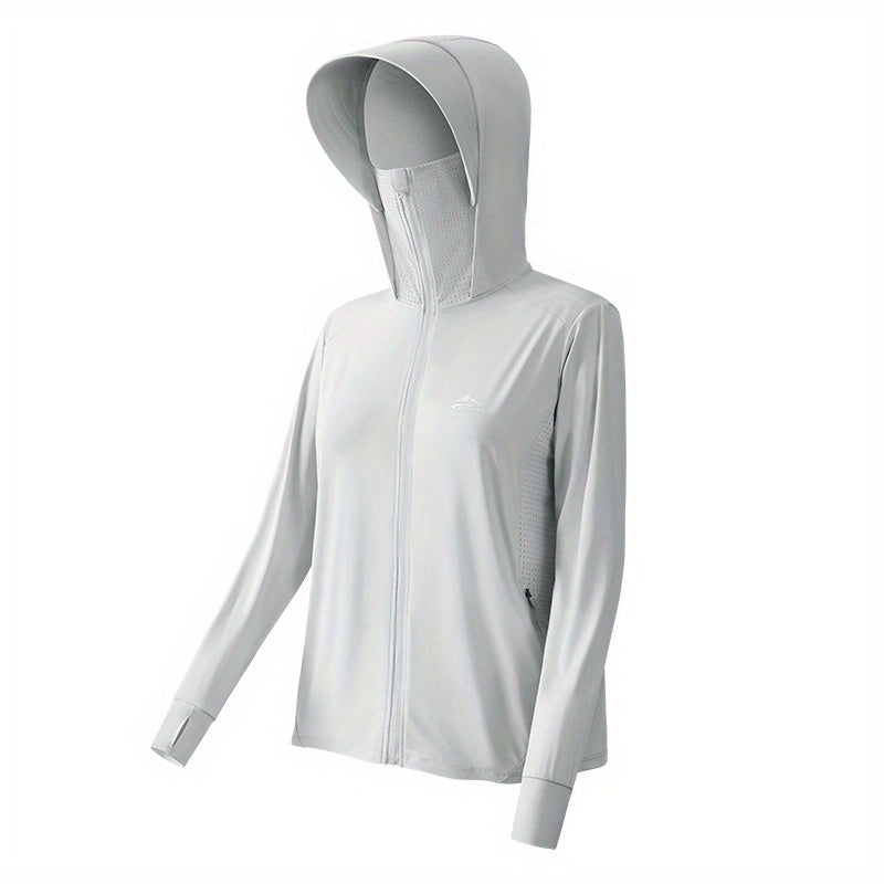 UV Protection Zip Up Hoodie for Hiking with Pockets