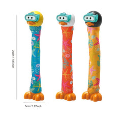 Colorful Diving Ducks - 3pcs Pool Toys for Kids