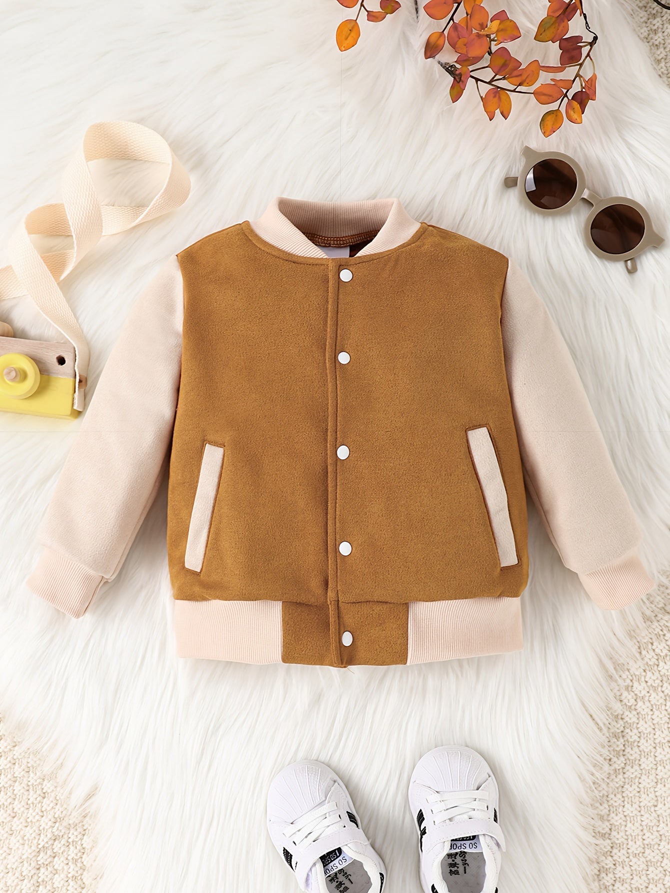 Baby Boys Outdoor Casual Jacket Baby Girls Baseball Coat Clothes