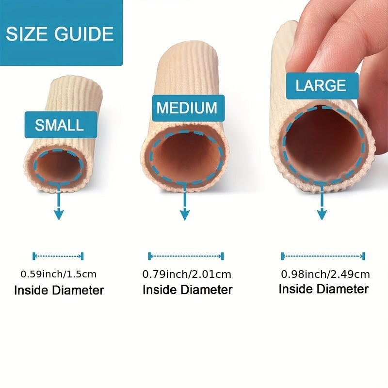 5pcs Silicone Tube Toe Protector Gel Cushion Separator