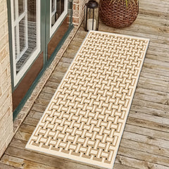 Geometric Runner Rugs Soft Laundry Room Rug Long Anti-fouling Hallway Rug