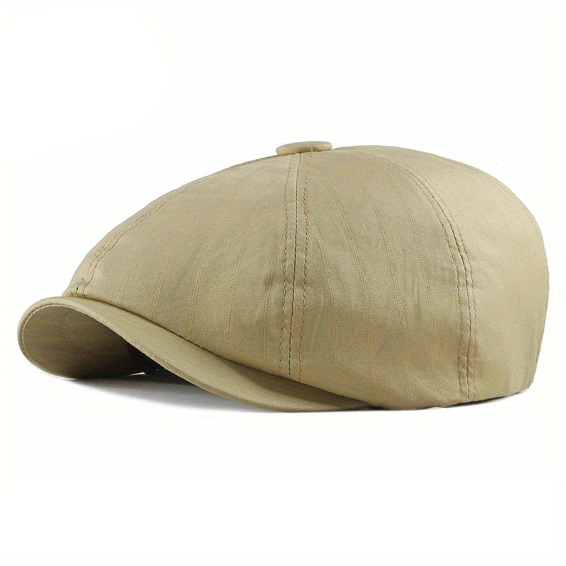 Newsboy Hat Men Outdoor Casual Sunshade Beret British Retro Octagonal Hat