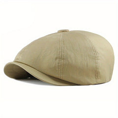 Newsboy Hat Men Outdoor Casual Sunshade Beret British Retro Octagonal Hat