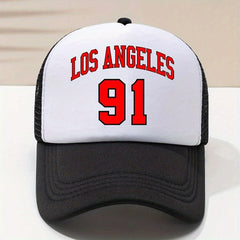 LOS ANGELES 91 Trucker Hat Mesh Baseball Cap