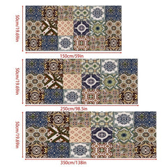 Boho Abstract Runner Rug Soft Anti-Fouling Hallway Kitchen Mat