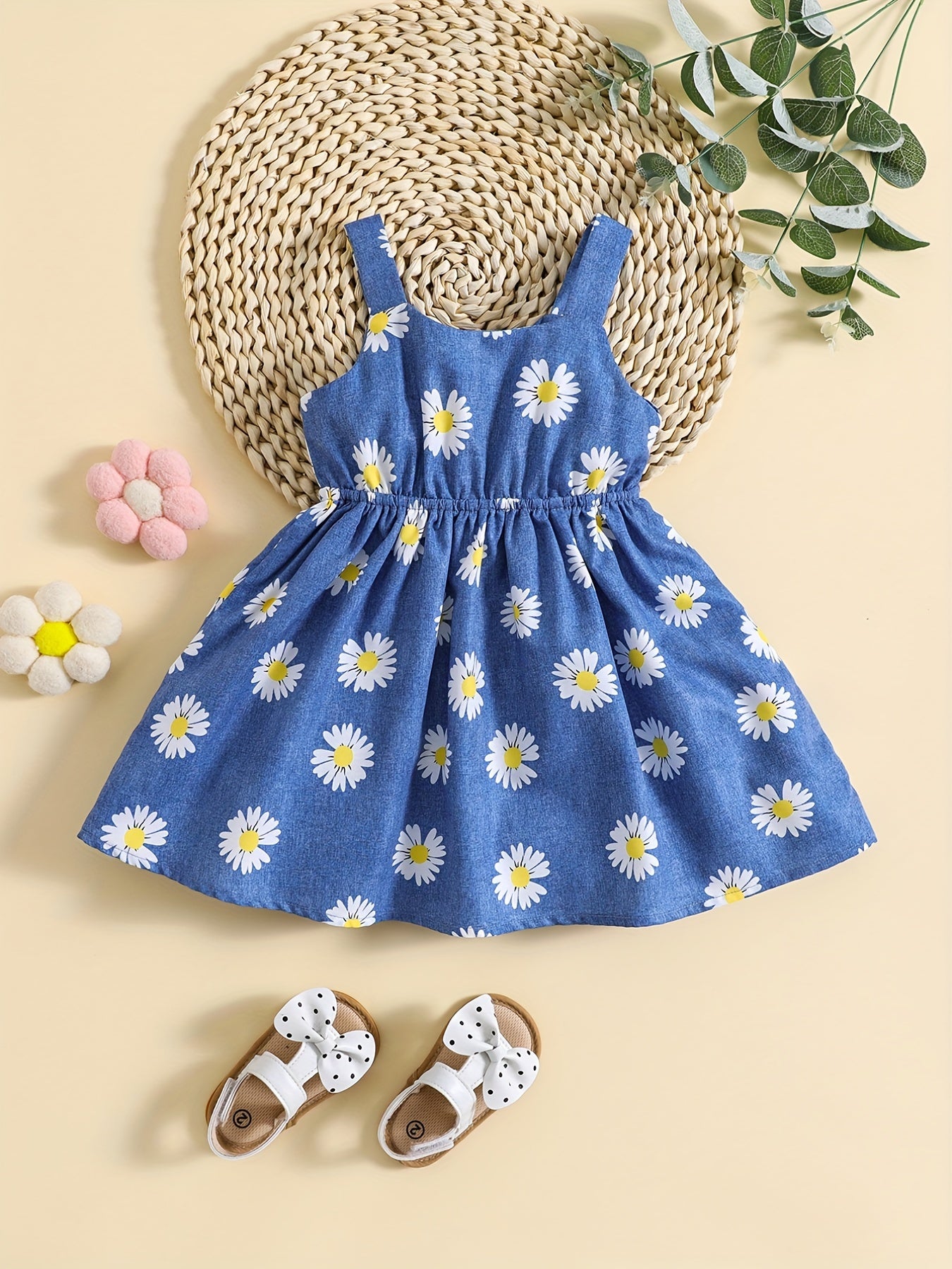 Baby Girl Daisy Floral Strap Sundress