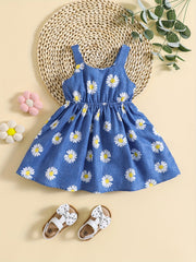 Baby Girl Daisy Floral Strap Sundress