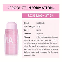 Rose Clay Facial Mask Deep Cleansing Moisturizing