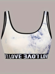 Letter Print Sleeveless Top Women's Sleepwear