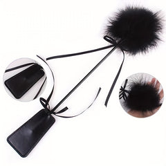 Outdoor PU Feather Whip Equestrian Accessories for Costume Party