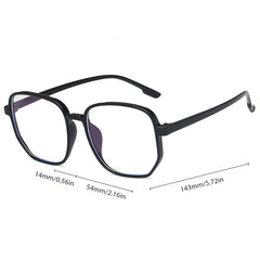 Square Casual Eyeglasses Gradient Women Driving Glasses