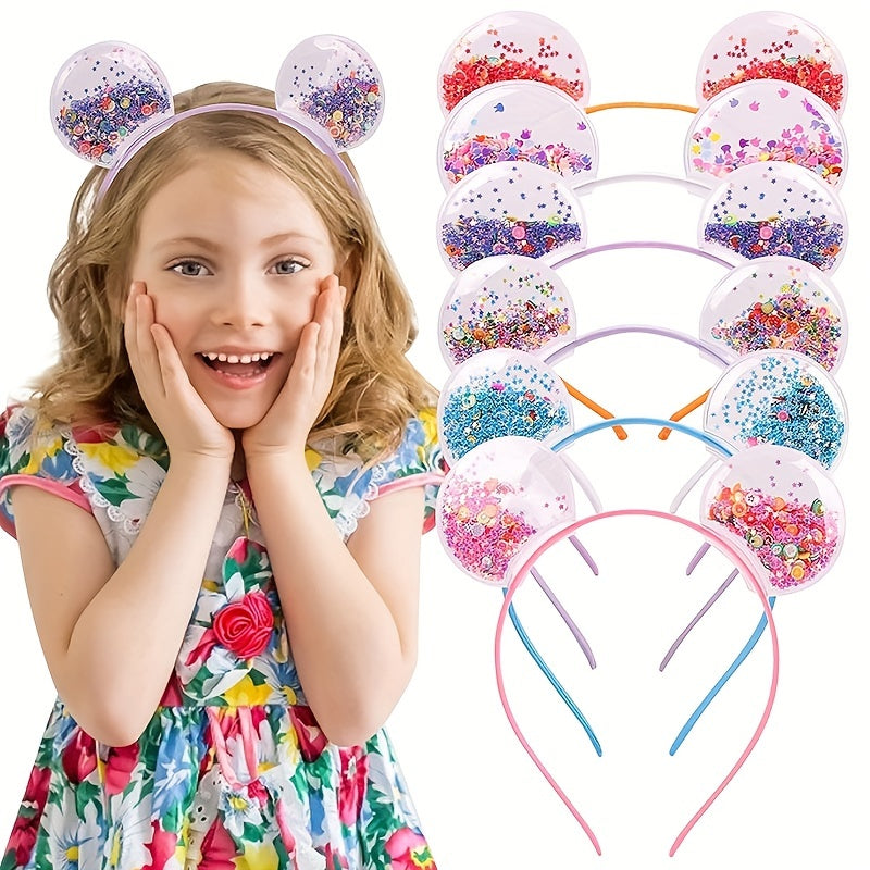 Quicksand Cat Ears Headband Set for Girls and Women