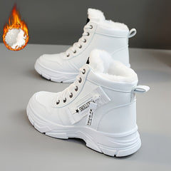 Women's Winter Snow Boots with Fleece Lining and Platform Sole