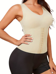 Strapless Corset Bustier Front Buckle Tummy Control Body Shaper