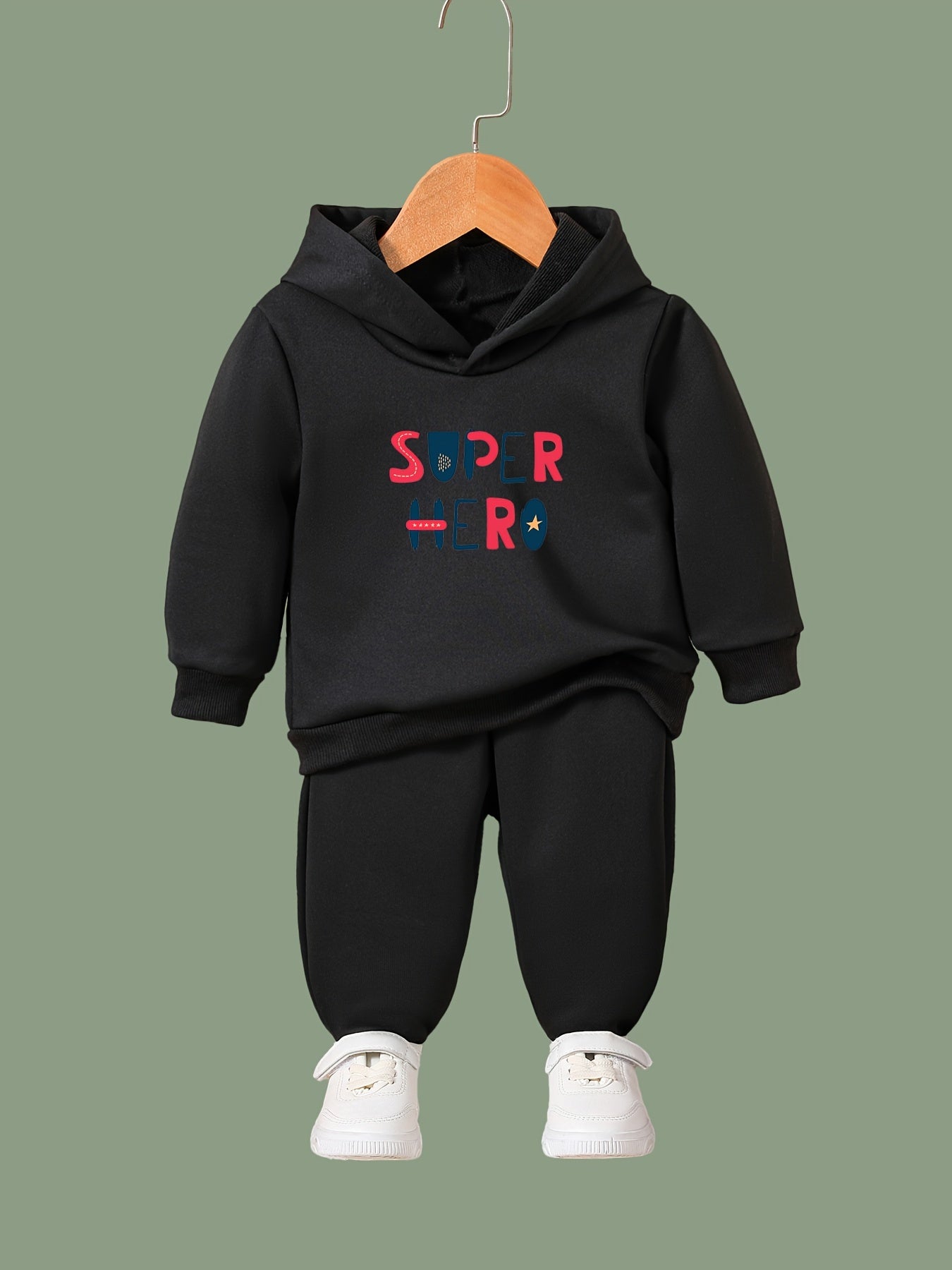 Sport Hero Pattern Long Sleeve Hooded Sweatshirt Girls Comfy Hoodies Pullover