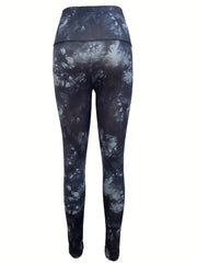 Tie Dye High Waist Leggings Casual Stretchy Leggings Women's Clothing