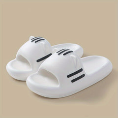 Women's Cat PVC Slides Soft Sole Quick Drying Bathroom Shoes