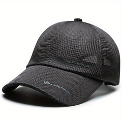 Men's Summer Sunscreen Baseball Cap Outdoor Fishing Breathable Mesh Peaked Cap