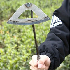Steel Hardened Hollow Hoe Handheld Weeding Rake Vegetable Planting Garden Tool