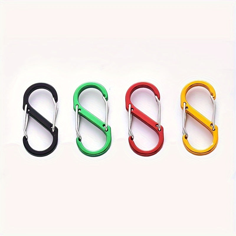 4pcs Outdoor S Aluminum Carabiners for Camping Hiking