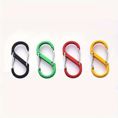 4pcs Outdoor S Aluminum Carabiners for Camping Hiking