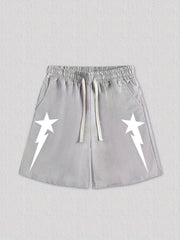 Star Pattern Men's Casual Loose Pocket Shorts